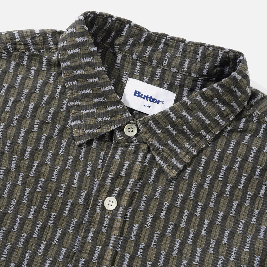 BUTTER GOODS Stitch Shirt - Moss