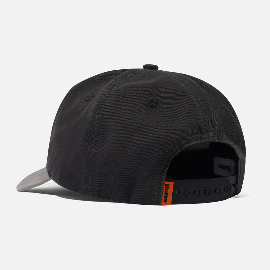 BUTTER GOODS Stretch 5 Panel Cap - Washed Charcoal