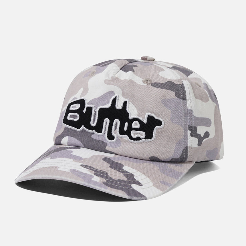 BUTTER GOODS Stretch 5 Panel Cap - Washed Snow Camo