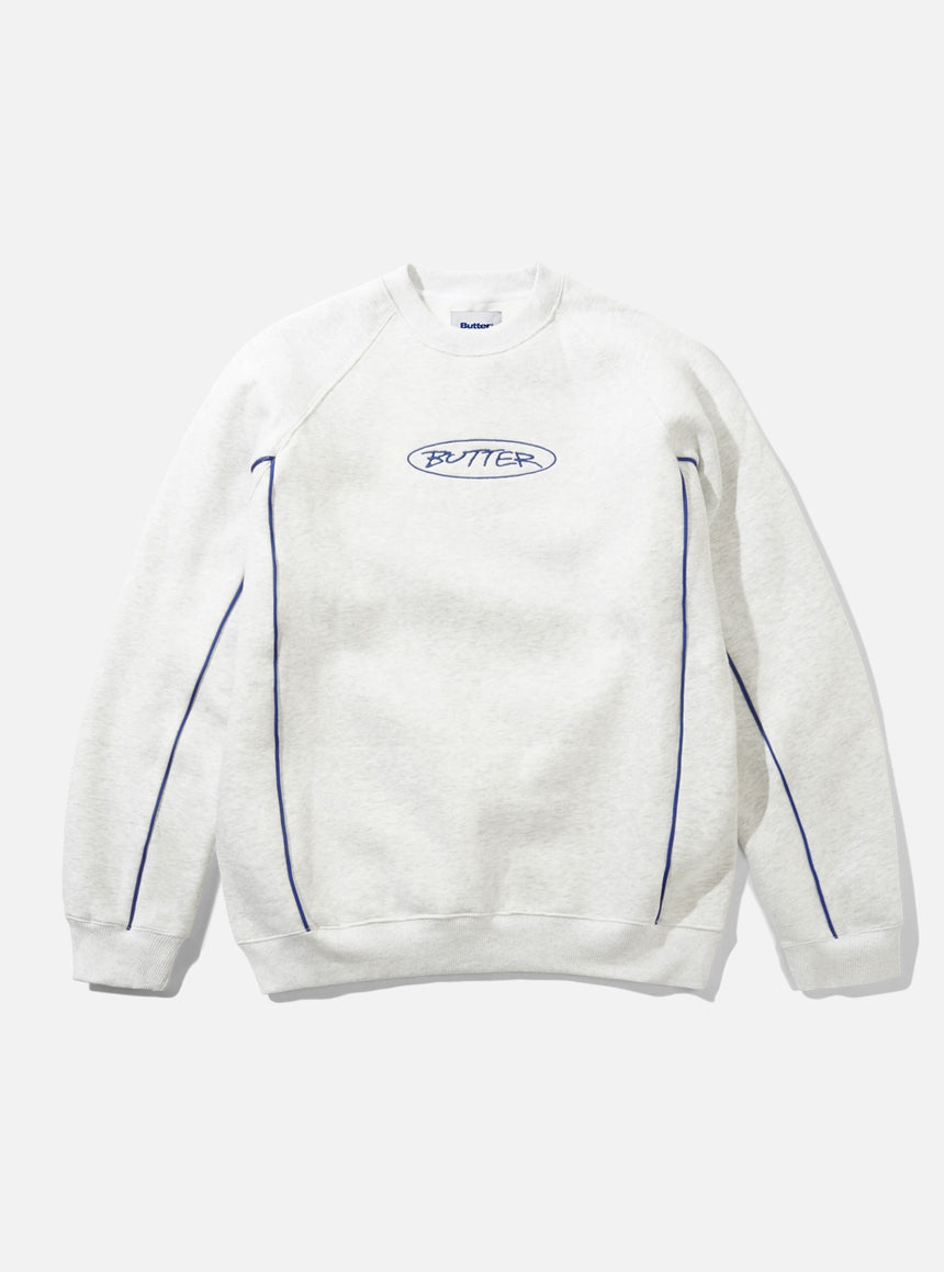 BUTTER GOODS Team Panel Crewneck - Ash