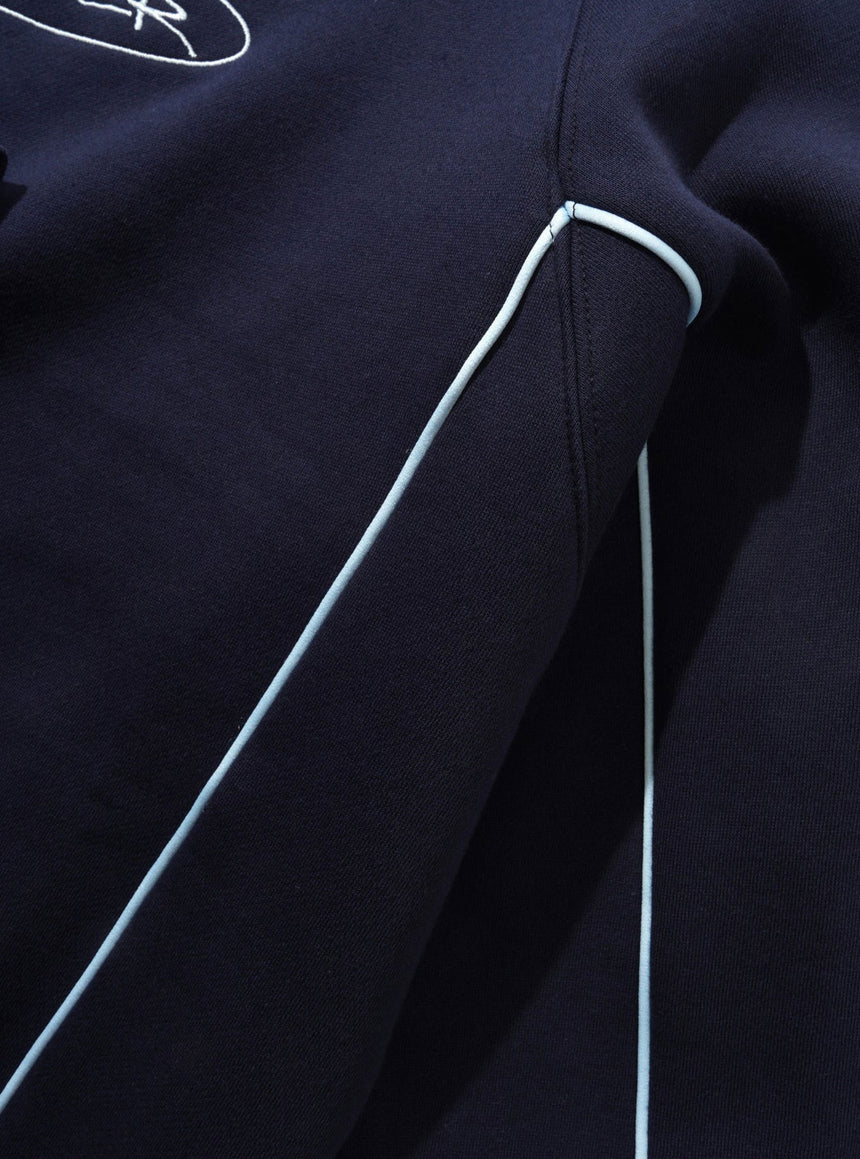 BUTTER GOODS Team Panel Crewneck - Navy