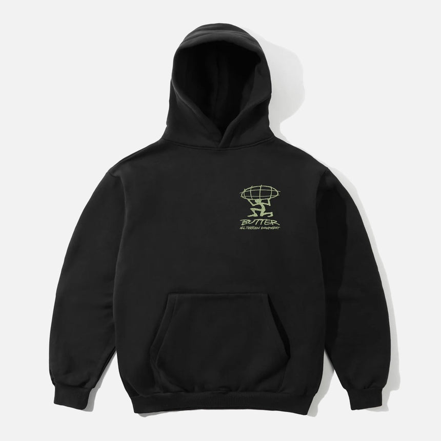 BUTTER GOODS Terrain Pullover Hood - Black