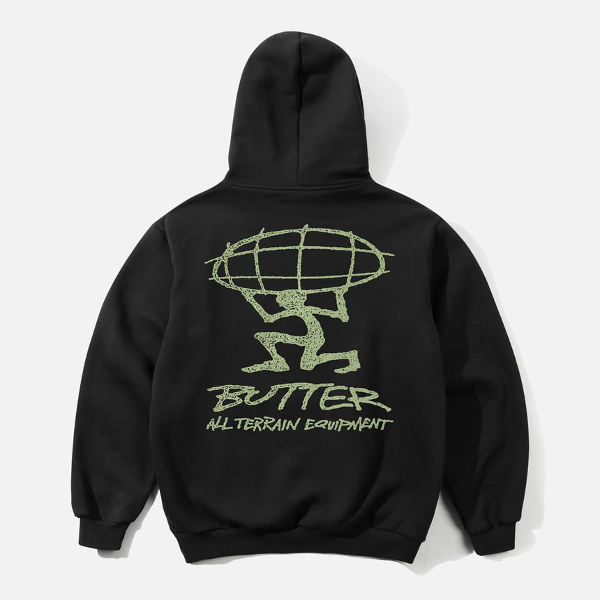 BUTTER GOODS Terrain Pullover Hood - Black