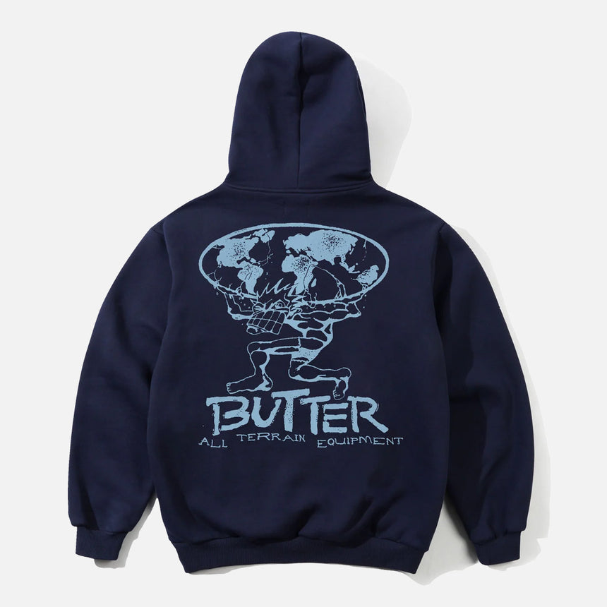 BUTTER GOODS Terrain Pullover Hood - Navy