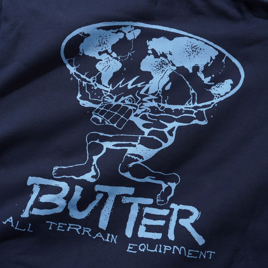 BUTTER GOODS Terrain Pullover Hood - Navy