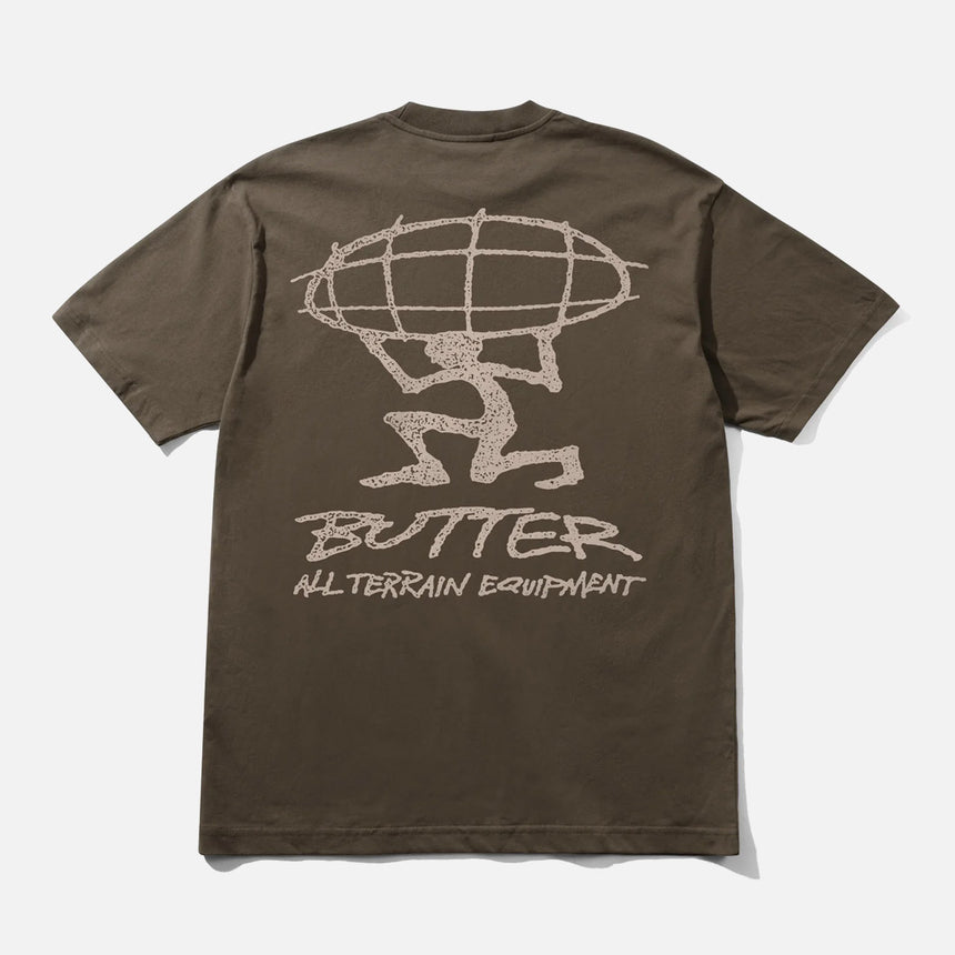 BUTTER GOODS Terrain Tee - Brown