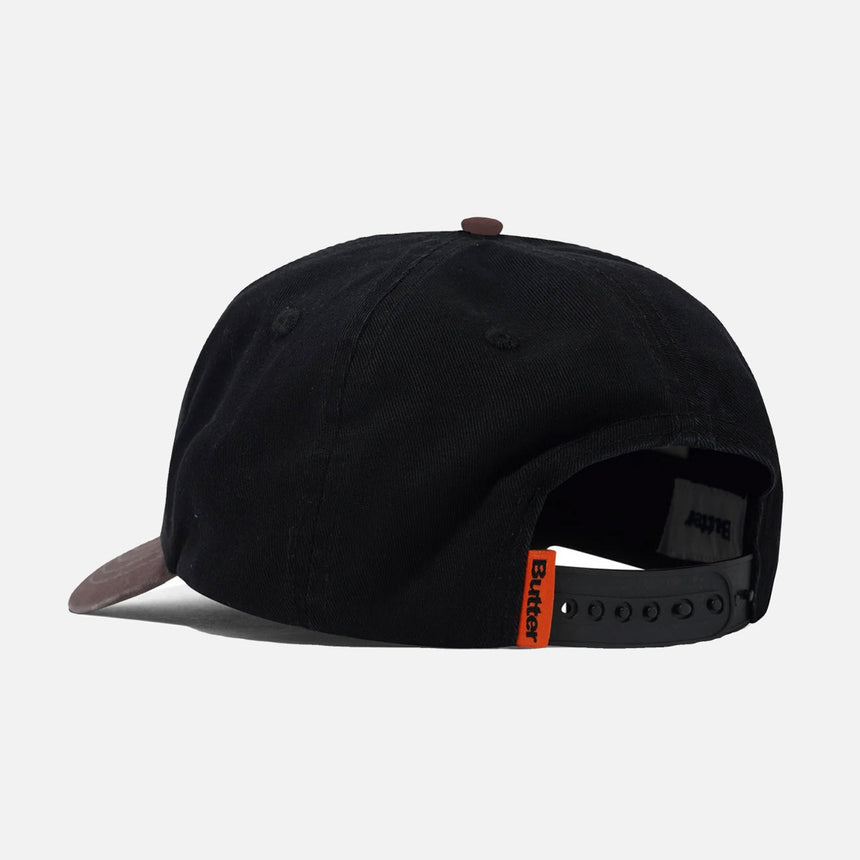 BUTTER GOODS Tide 5 Panel Cap - Washed Black/Dusk