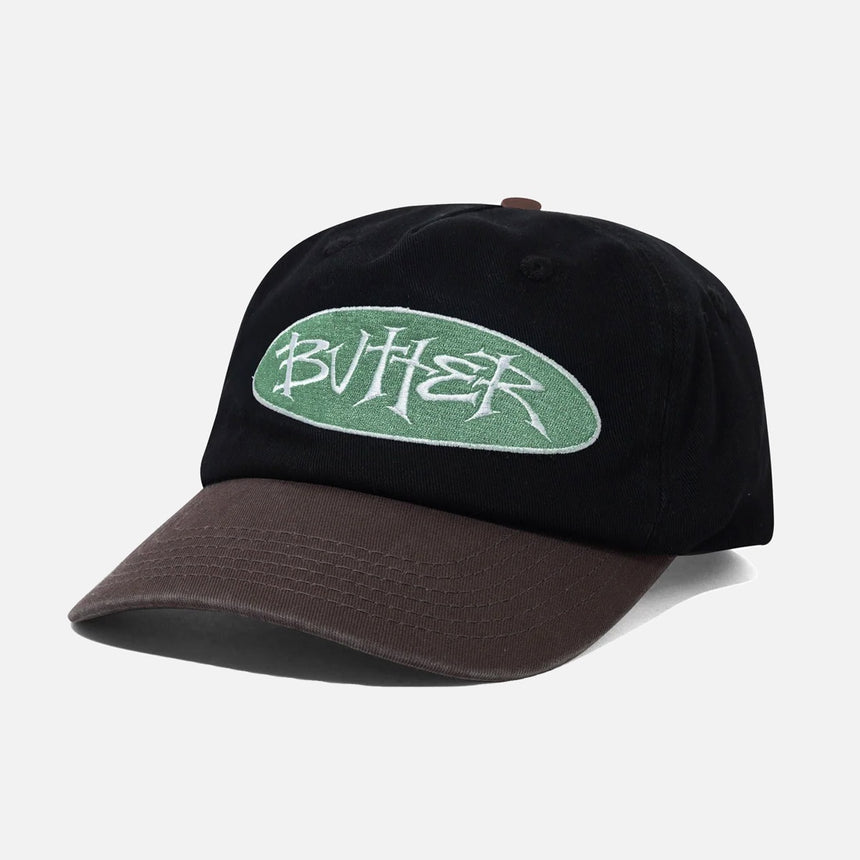 BUTTER GOODS Tide 5 Panel Cap - Washed Black/Dusk