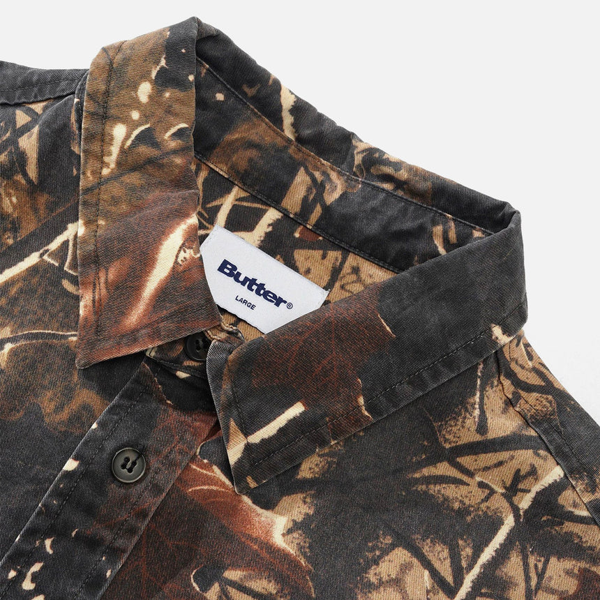 BUTTER GOODS Washed Pocket Shirt - Camo