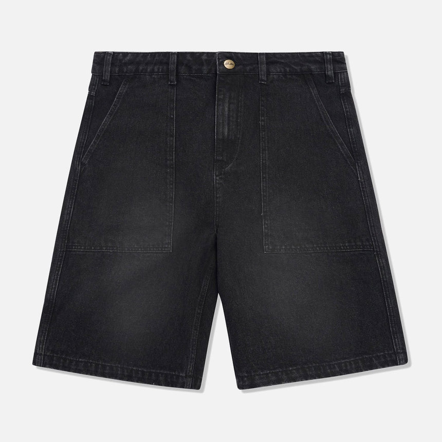 BUTTER GOODS Patch Pocket Denim Shorts - Faded Black