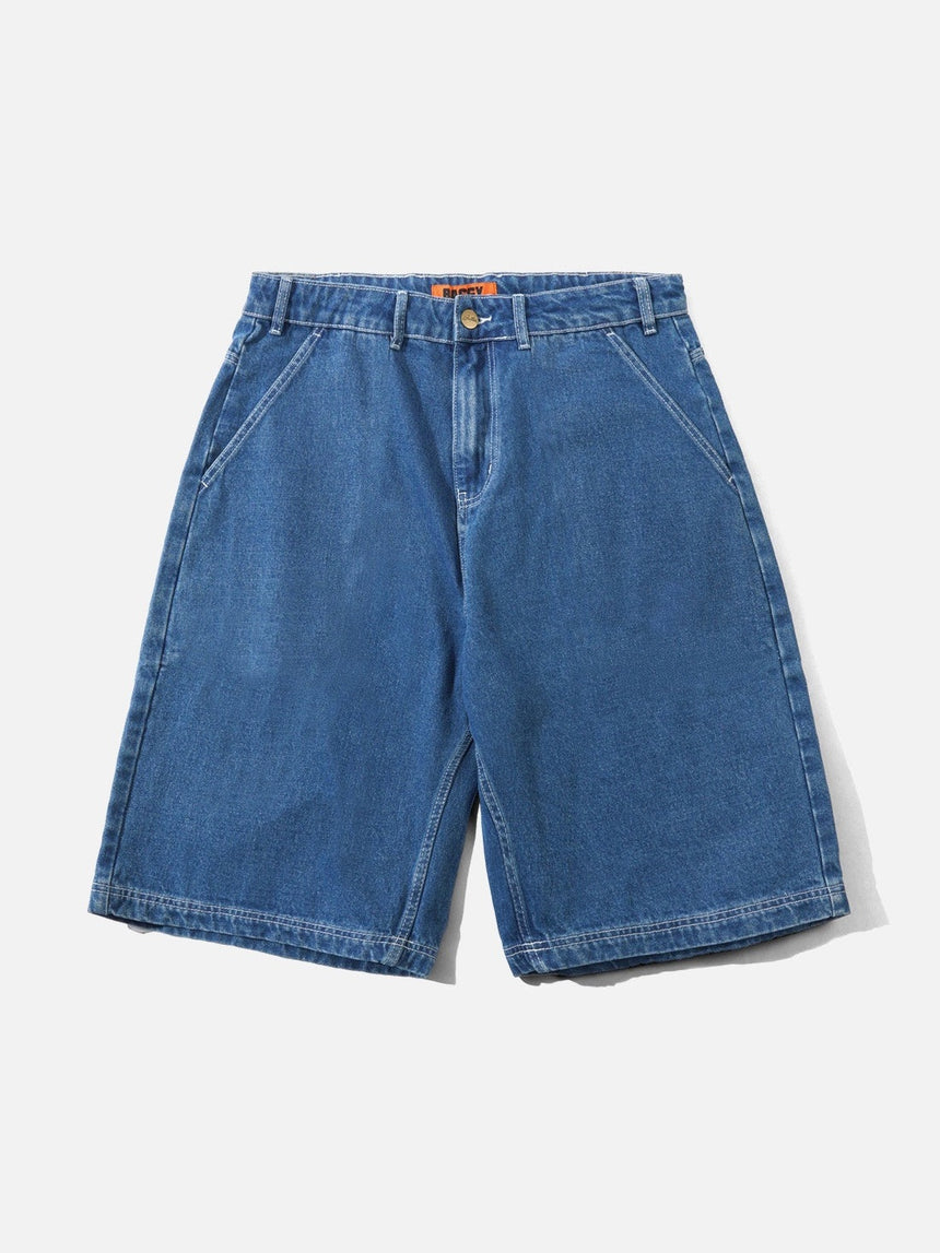 BUTTER GOODS Scribble Denim Shorts - Mid Blue