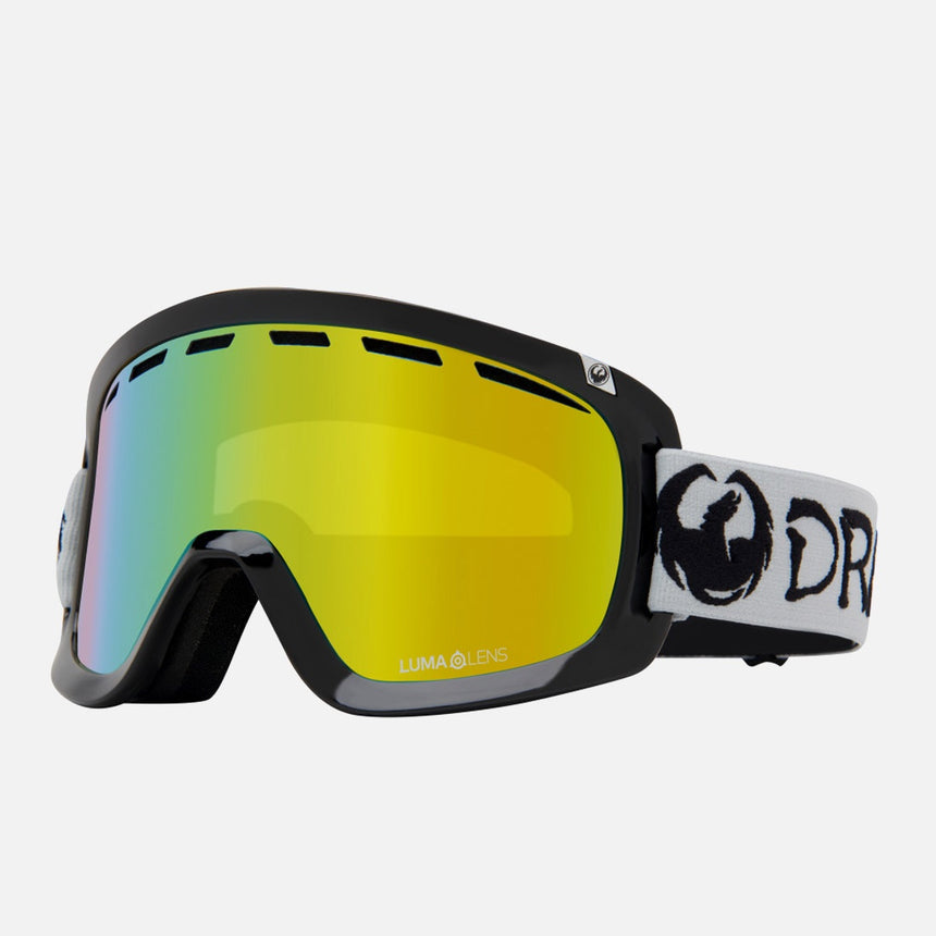 DRAGON D1 OTG Low Bridge Goggle 2026 - Classic Grey/Gold Ion
