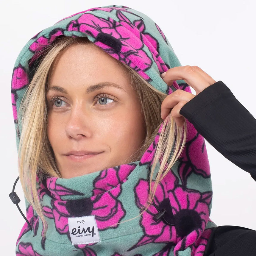 EIVY Mandy Fleece Balaclava - Turquoise Flower