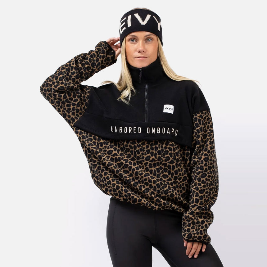 EIVY Women's Ball Fleece - Black/Leopard