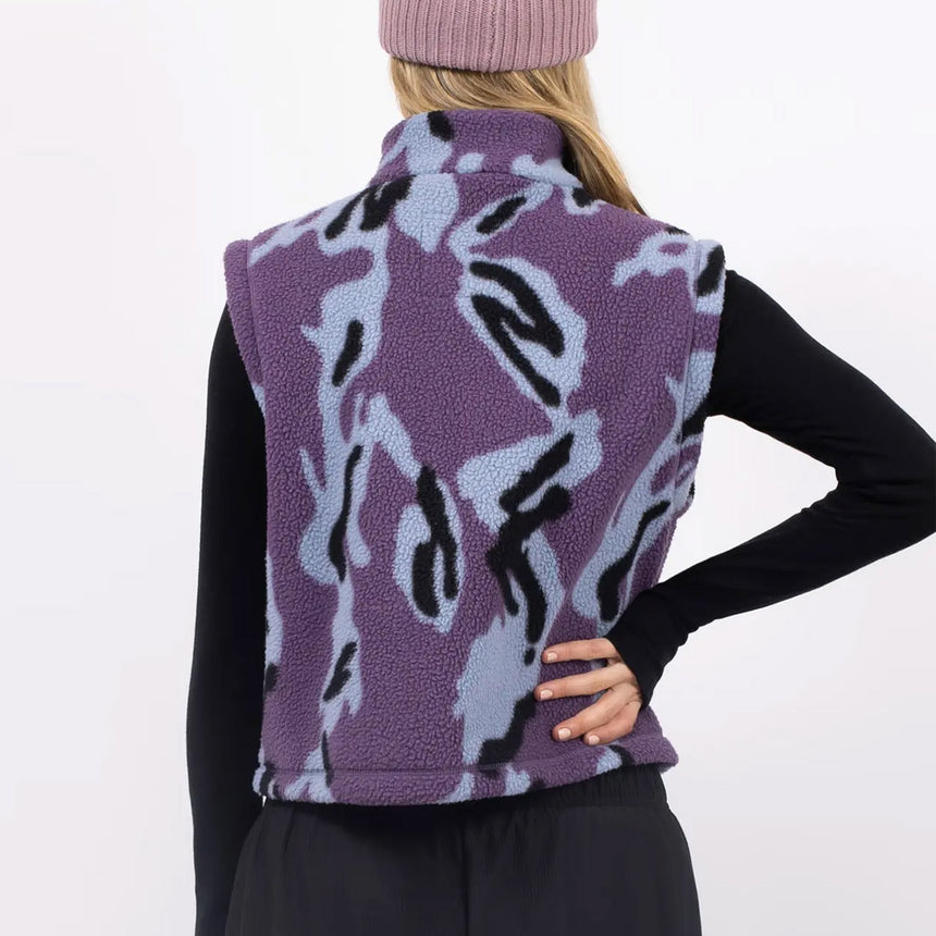 EIVY Women's Boxy Sherpa Vest - Purple Stray