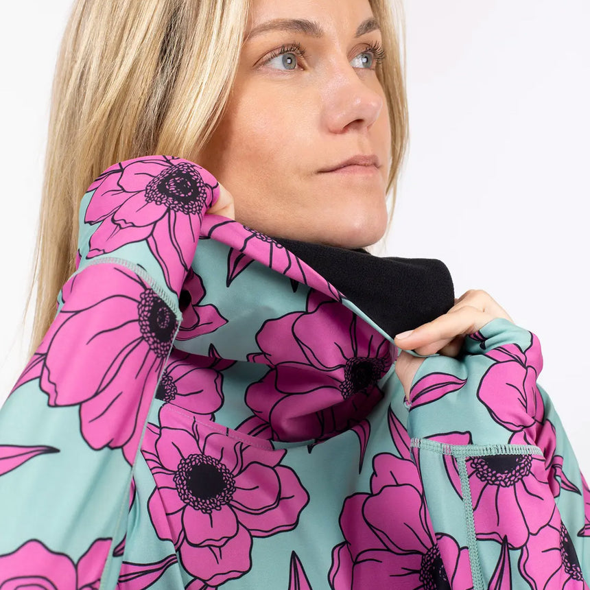 EIVY Women's Icecold Gaiter Top - Turquoise Flower