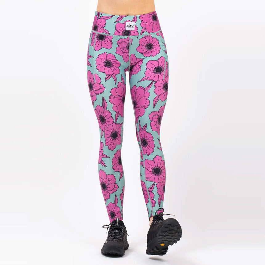 EIVY Women's Pocket Tights - Turquoise Flower