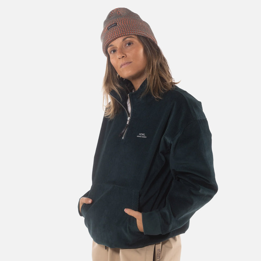 HOWL Corduroy Half Zip - Green