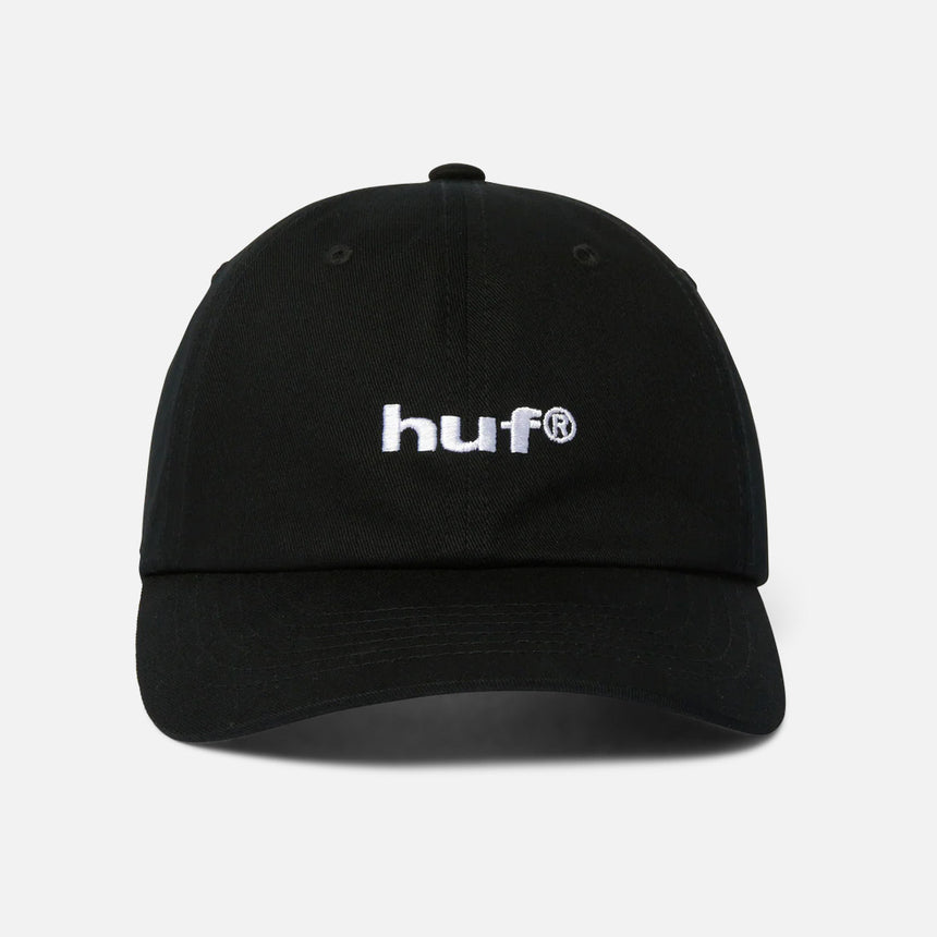 HUF 89 Embroidered 6 Panel CV Hat - Black/White