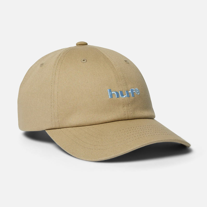 HUF 89 Embroidered 6 Panel CV Hat - Stone/Blue