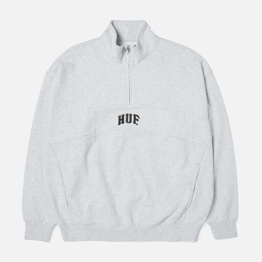 HUF Arch Enzyme 1/4 Zip Fleece - Heather Grey