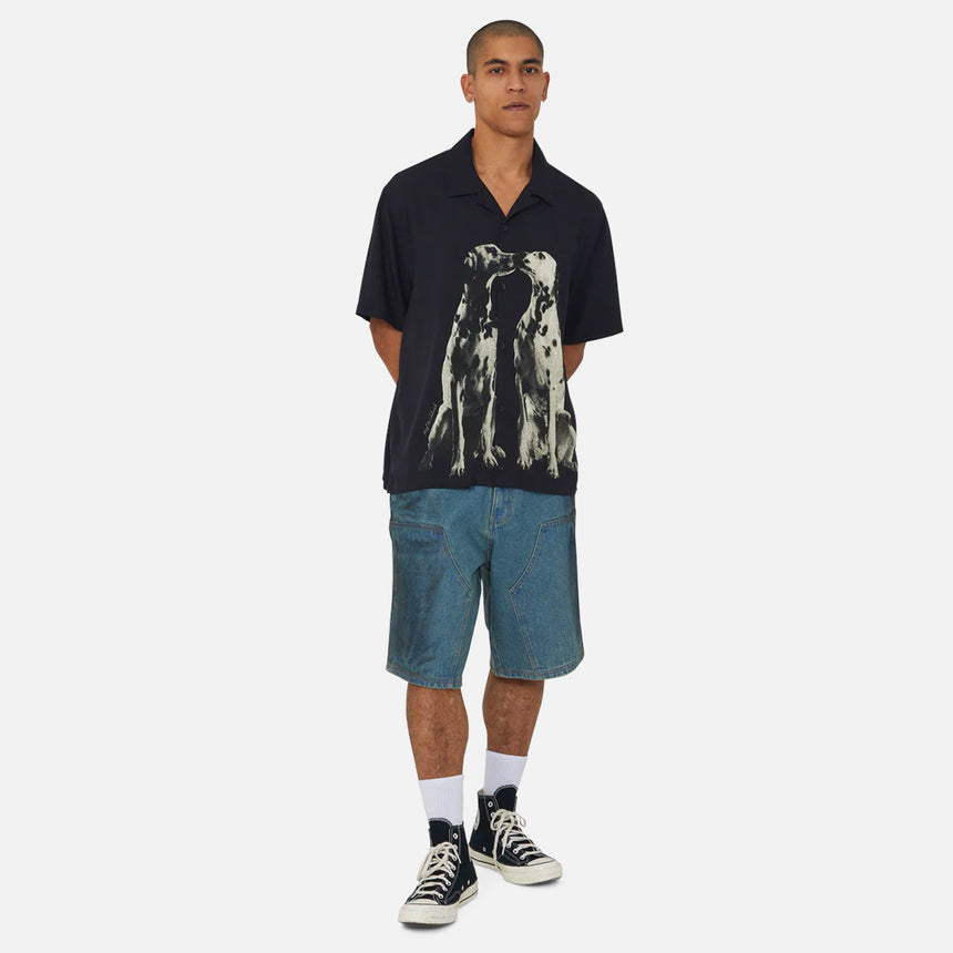 HUF Dogged Resort Shirt- Black