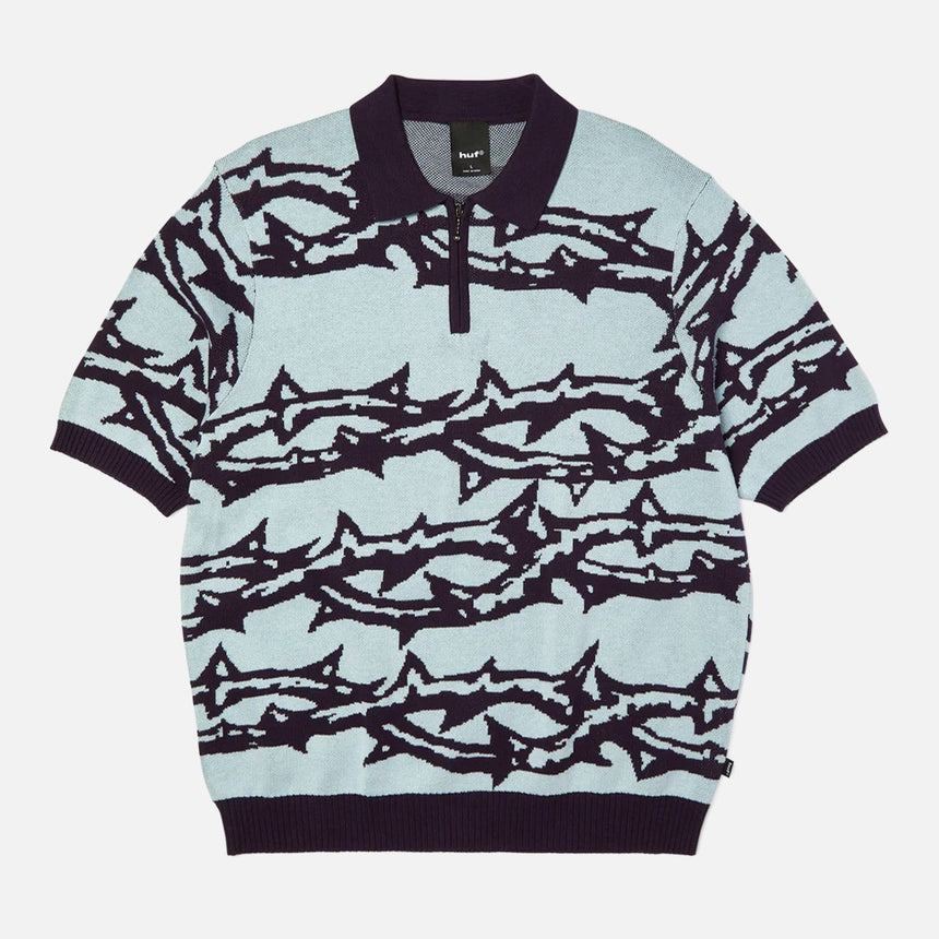 HUF Fantasies Knit Short Sleeve Top - Light Blue