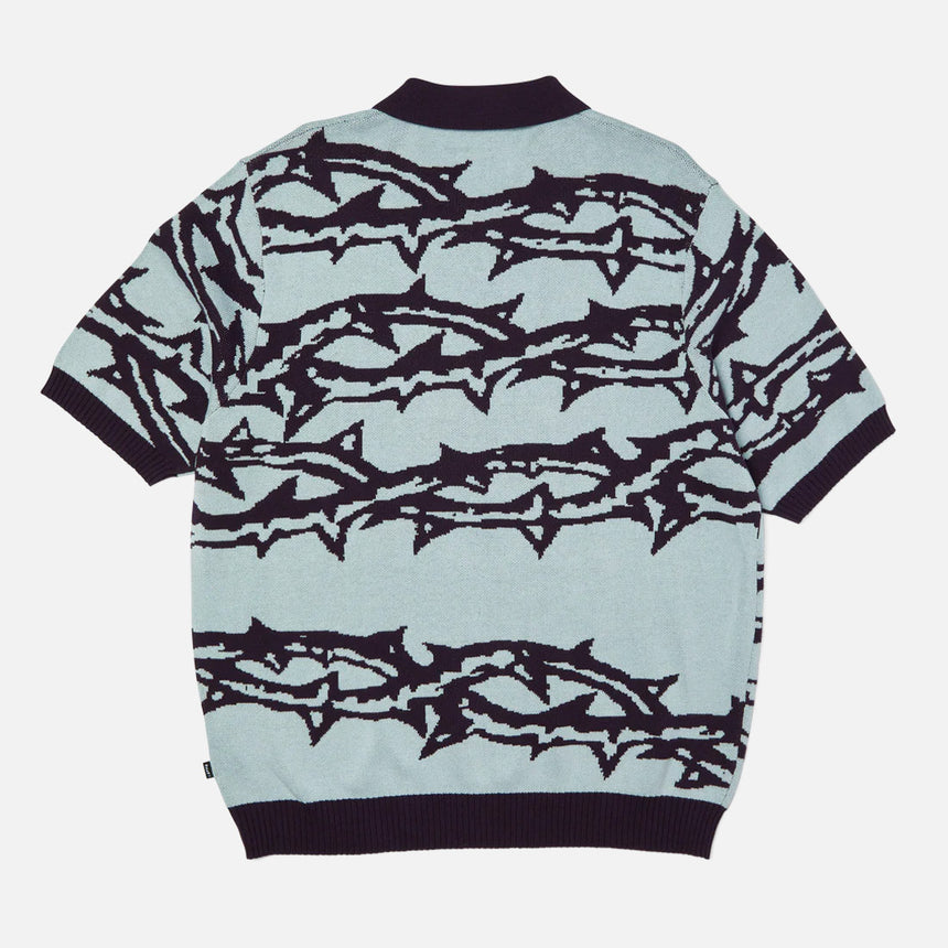 HUF Fantasies Knit Short Sleeve Top - Light Blue