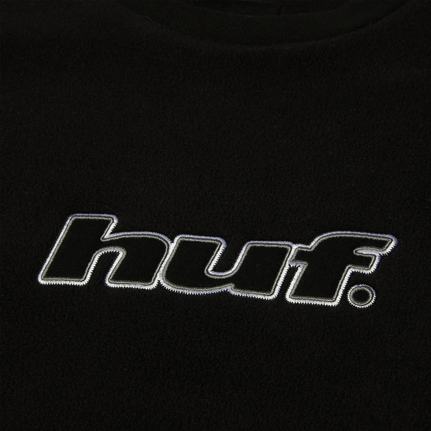 HUF H Dot Polar Fleece Crewneck - Black