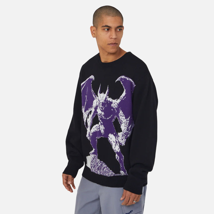 HUF Heaven Can Wait Crewneck Sweater - Black