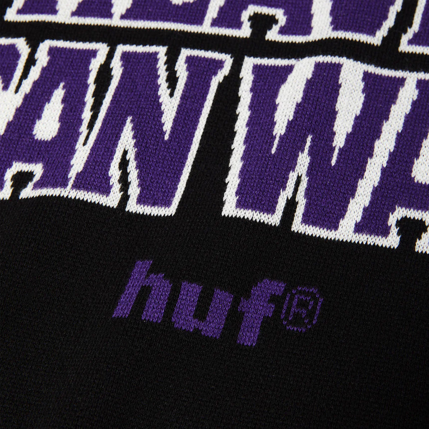 HUF Heaven Can Wait Crewneck Sweater - Black