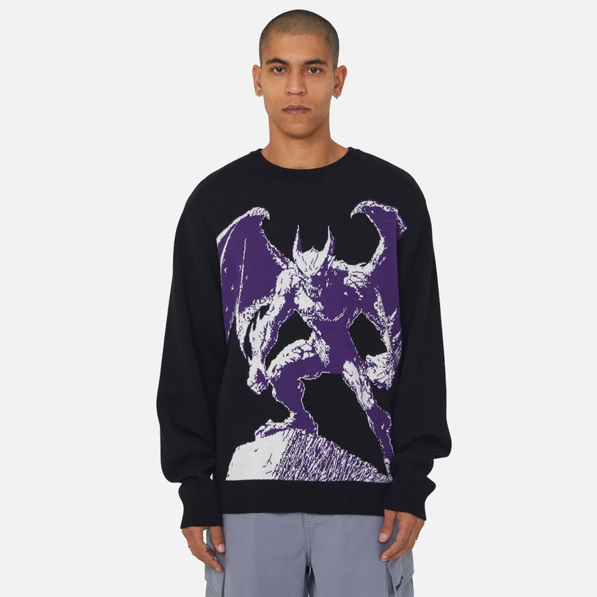 HUF Heaven Can Wait Crewneck Sweater - Black
