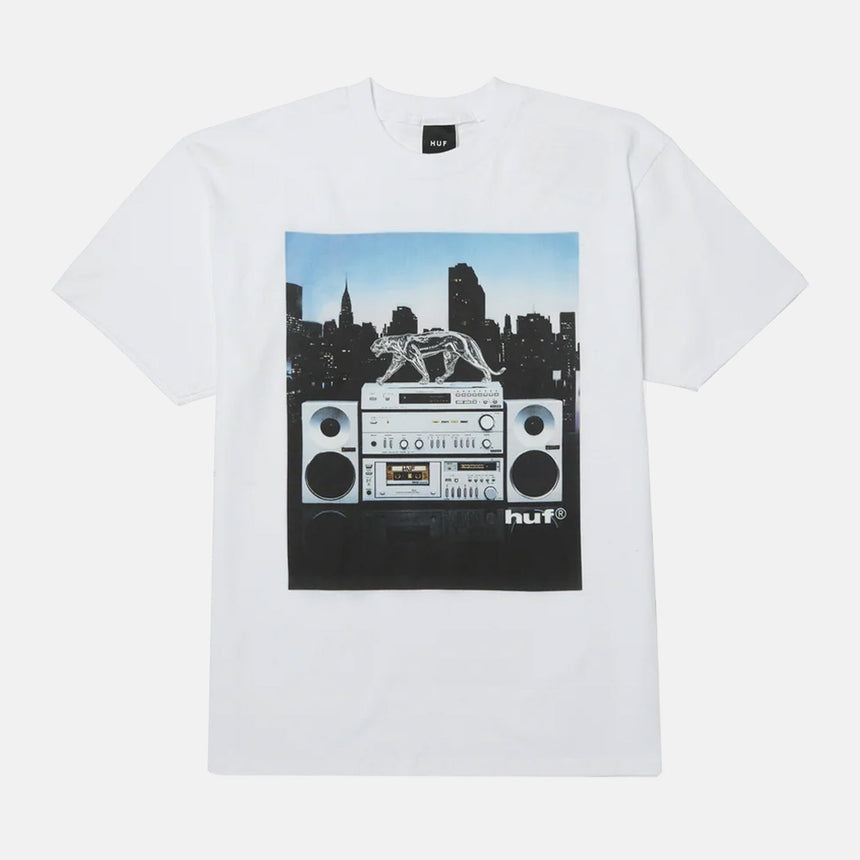 HUF Midnight Radio Tee - White