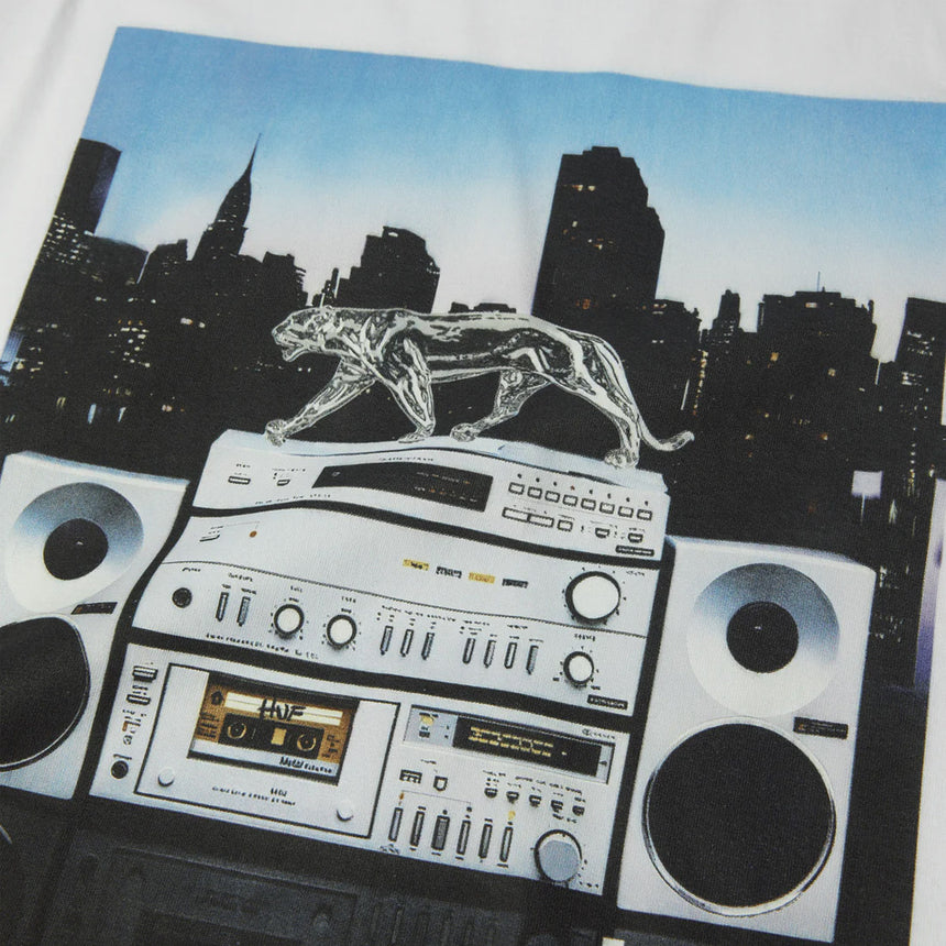 HUF Midnight Radio Tee - White