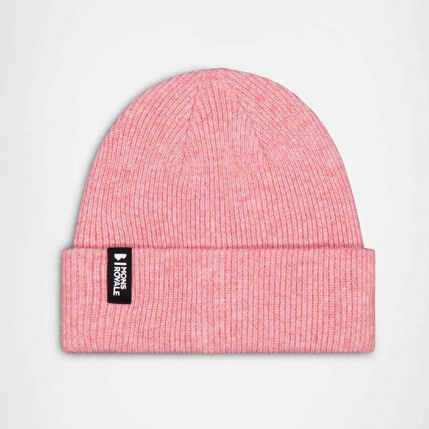 MONS ROYALE Chunky Logger Merino Beanie - Winter Rose