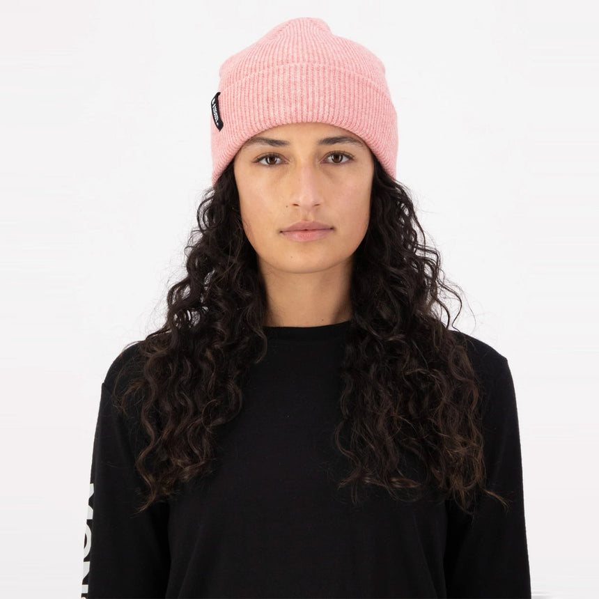 MONS ROYALE Chunky Logger Merino Beanie - Winter Rose