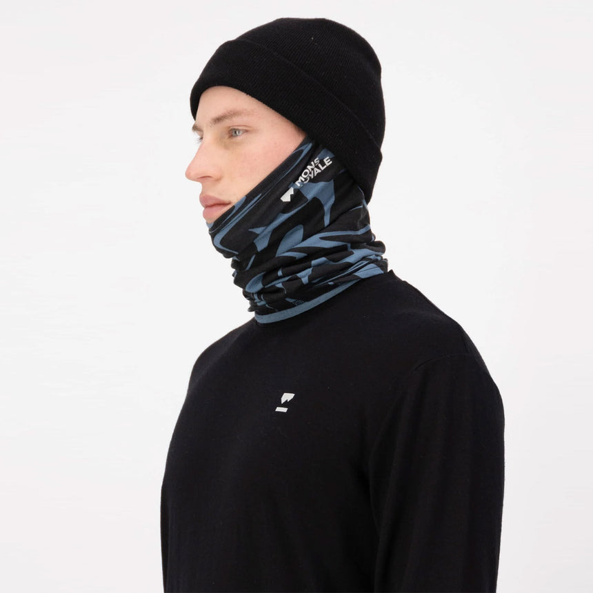 MONS ROYALE Daily Dose Neckwarmer - Signal Lost Goblin Blue