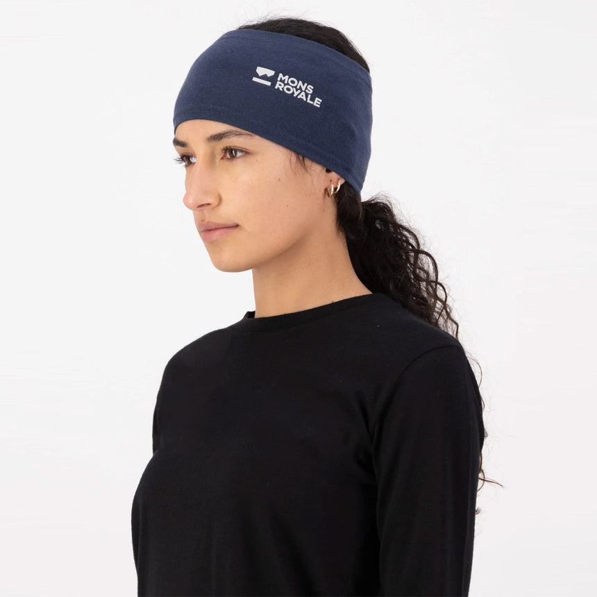 MONS ROYALE Haines Merino Headband - Midnight