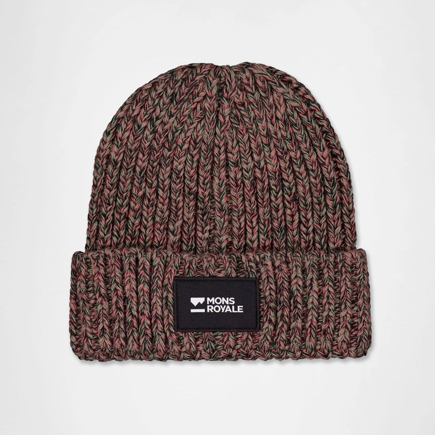 MONS ROYALE Triple Treat Merino Beanie - Canyon Rose