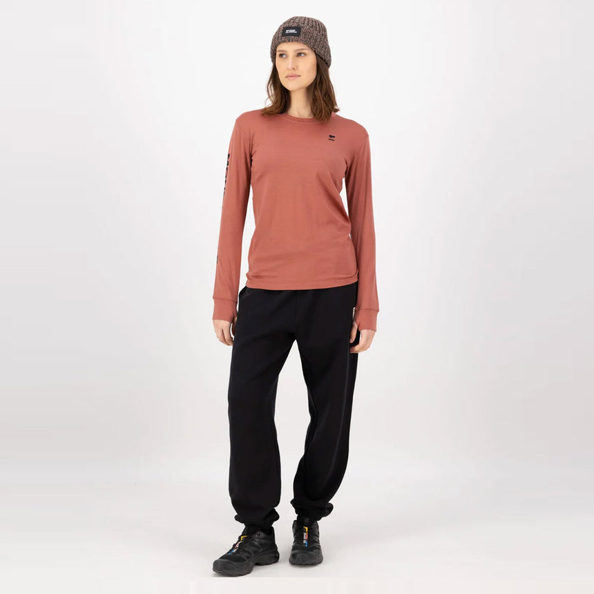 MONS ROYALE Women's Yotei Merino Classic Long Sleeve - Canyon Rose