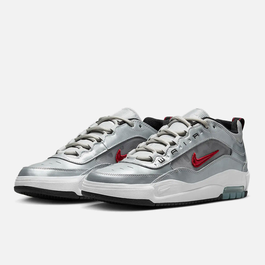 NIKE SB Air Max Ishod Premium - Metallic Silver/Varsity Red