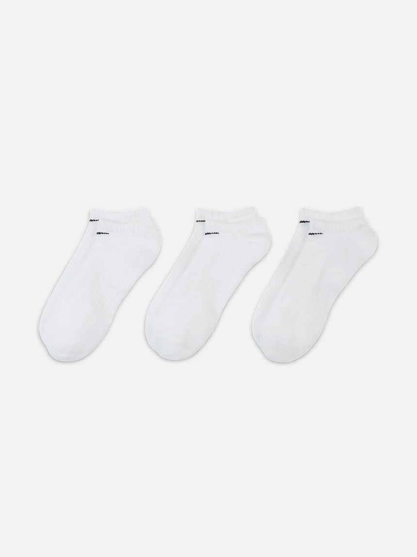 NIKE SB Everyday Cushion No Show Sock (3 Pack) - White/Black