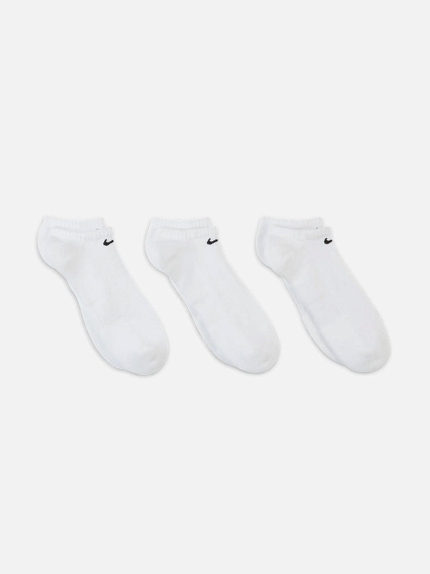 NIKE SB Everyday Cushion No Show Sock (3 Pack) - White/Black