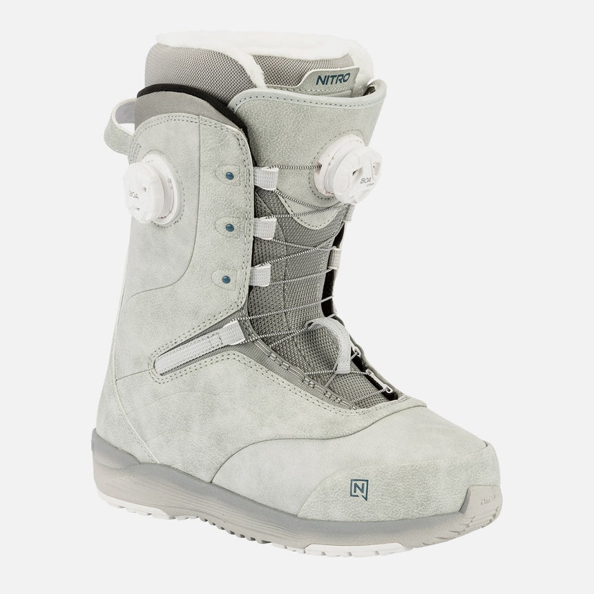 NITRO Women's Crown Boa Boots 2026 - Light Grey