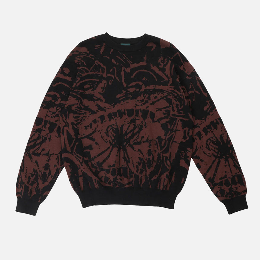 PASSPORT Goes Around Knit Sweater - Brown
