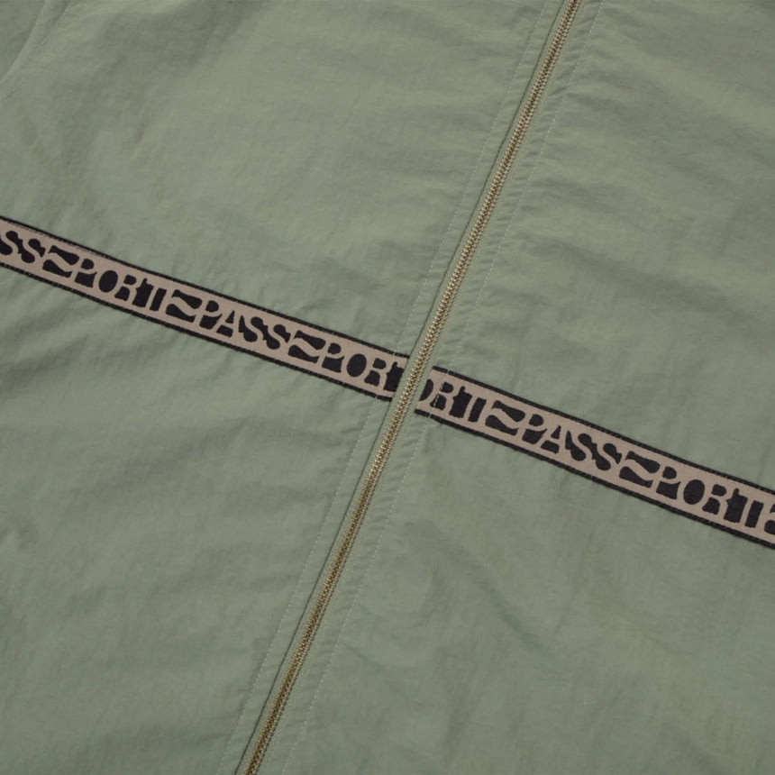 PASSPORT Rough Neg RPET Track Jacket - Sage