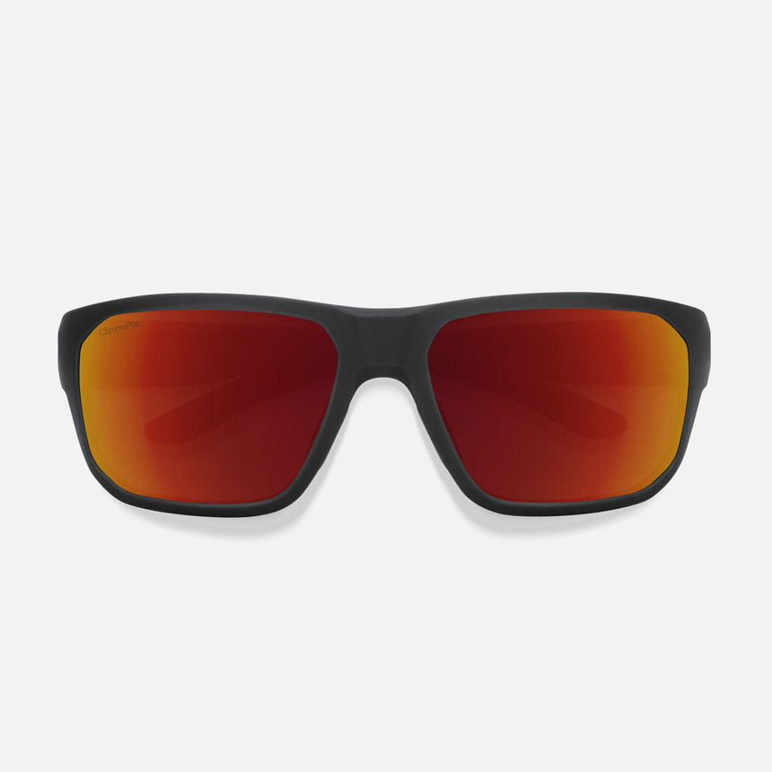 SMITH Arvo Sunglasses - Matte Black/ChromaPop Polarized Red Mirror
