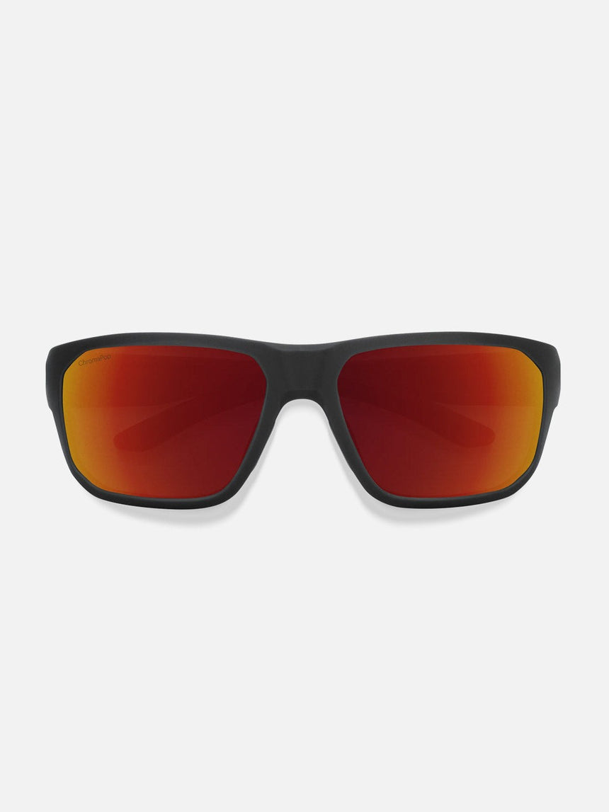 SMITH Arvo Sunglasses - Matte Black/ChromaPop Polarized Red Mirror