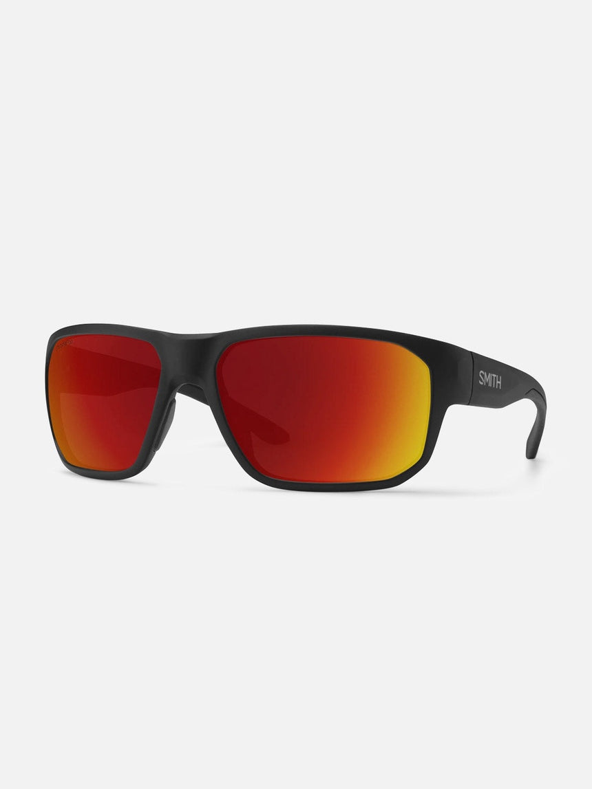 SMITH Arvo Sunglasses - Matte Black/ChromaPop Polarized Red Mirror