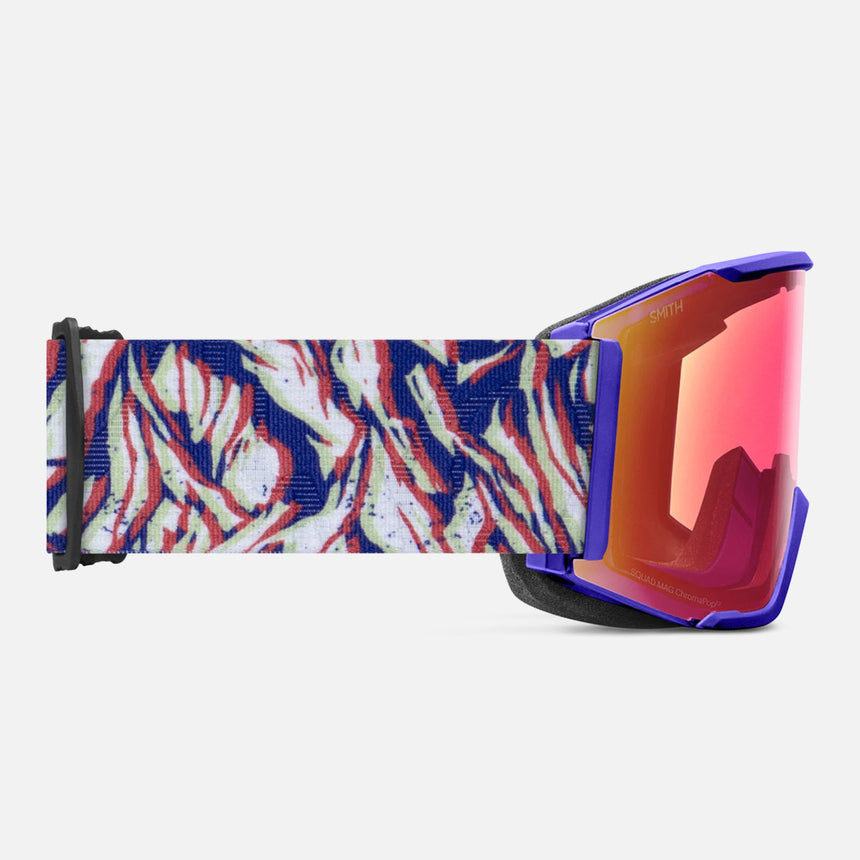 SMITH Squad Mag Goggle 2026 - Ultraviolet Peaking/ChromaPop Pro Photochromic Red Mirror